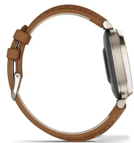 Умные часы Garmin Lily 2 Classic (кремовое золото/коричневый) – фото товара