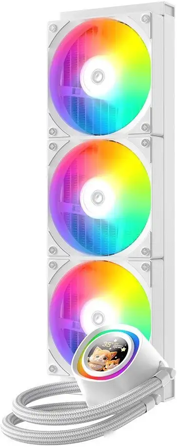 Система жидкостного охлаждения для процессора ID-Cooling FX360 LCD White – фото товара