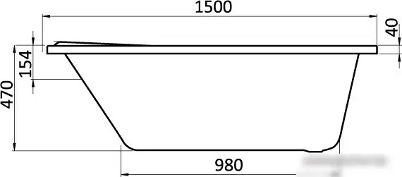 Ванна Santek Ибица 150x100 R [1WH112035] - фото товара