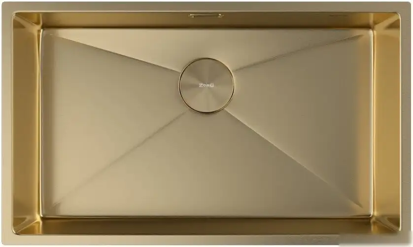 Кухонная мойка ZorG Zerox 74 U / IF PVD Gold - фото товара
