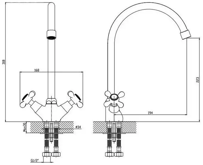 Смеситель Esko Vienna VN 06-2 - фото товара