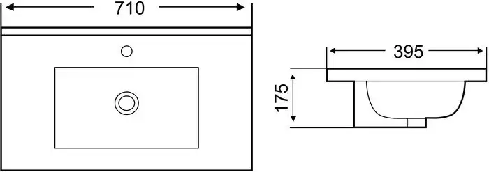 Умывальник WeltWasser Deilbach 7517-70 - фото товара