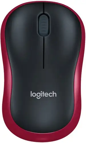 Мышь Logitech M185 (черный/красный) – изображение в каталоге
