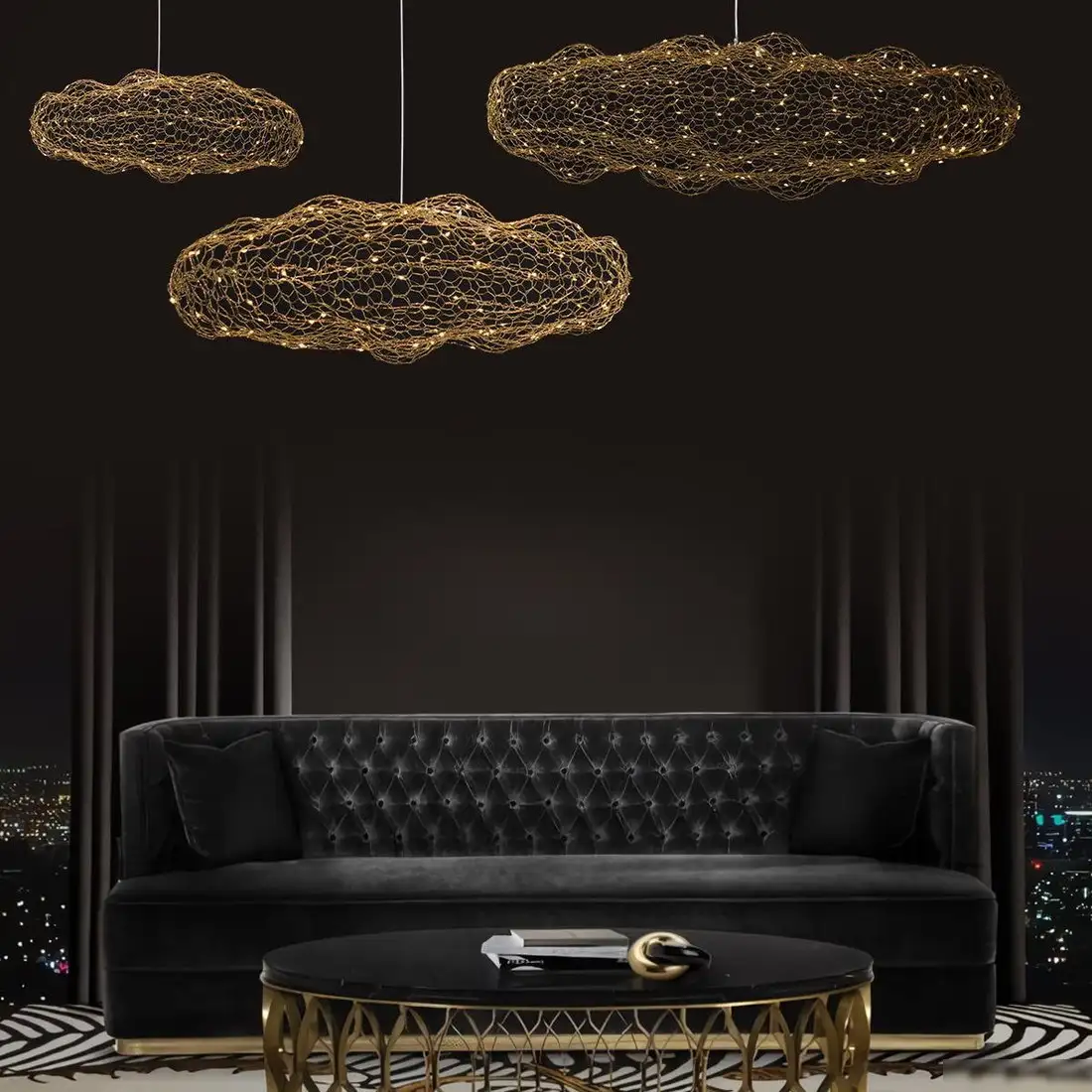 Подвесная люстра LOFT IT Cloud 10247/700 (Gold) – фото товара