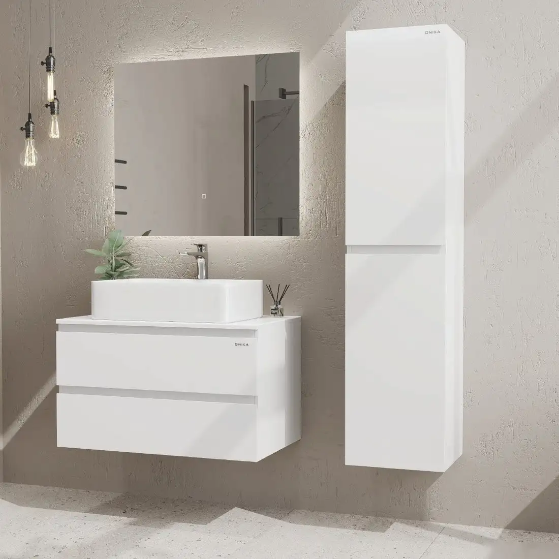Onika Шкаф-пенал для ванной Алеста 35 403570 – фото товара