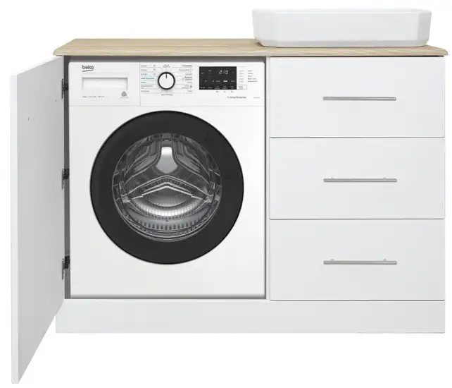 Misty Респект -120 Тумба с 3 ящ. под стиральную машину правая - Э-Рес01120-13ЯП – фото товара