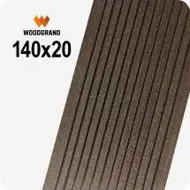 Террасная доска (декинг) из ДПК Woodgrand 140х20х4000, Венге