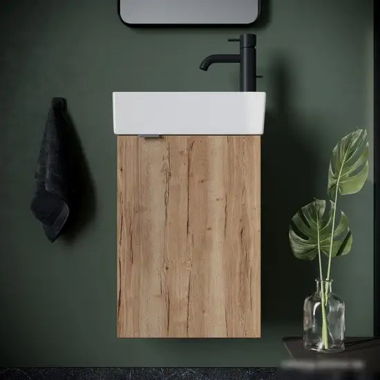 Sancos Тумба под умывальник Mini MN35EGR (дуб галифакс натуральный) – фото товара