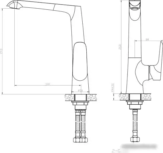 Смеситель WeltWasser WW MX BONN 306 (хром) - фото товара