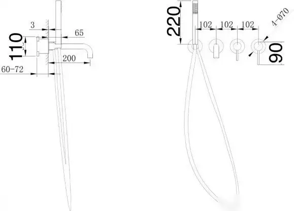 Смеситель Grocenberg GB5070 (золото матовый) - фото товара