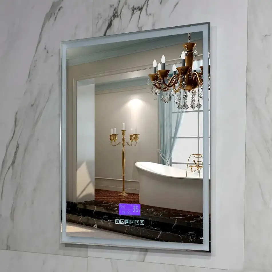Пекам Зеркало Greta 80x90 greta-80x90M (с подсветкой и многофункциональной панелью) – фото товара