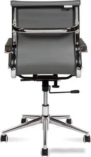 Кресло Norden Техно LB HA-100-45 (экокожа, хром/серый) – фото товара