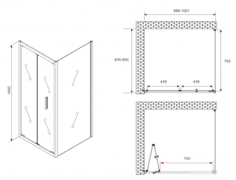 Душевой уголок Abber Sonnenstrand AG07100-S85 - фото товара