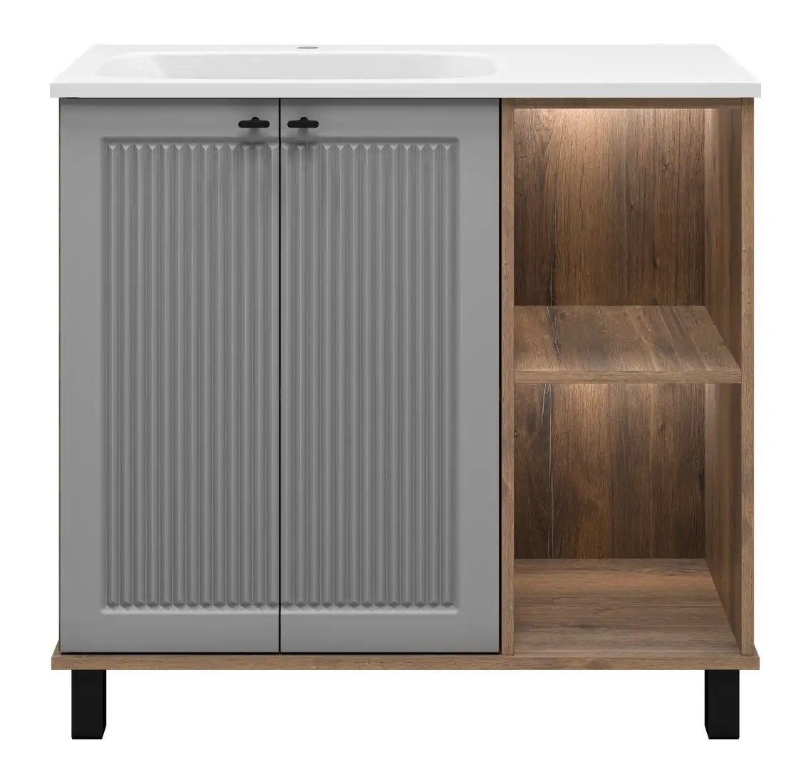 Brevita Тумба под умывальник Lumus 90 LUM-06070-0842ЯL – фото товара