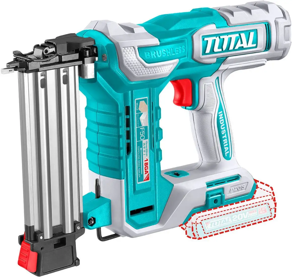 Гвоздезабиватель Total TCBNLI5005 (без АКБ, кейс) – фото товара
