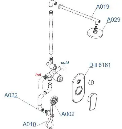 Душевая система Wasserkraft A16629 - фото товара