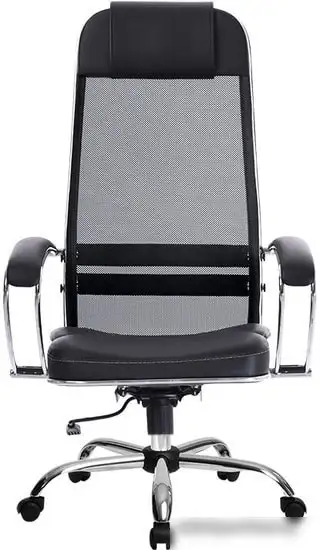 Кресло Metta SU-1-BK Комплект 5, Ch ов/сечен (пластиковые ролики, черный) – фото товара