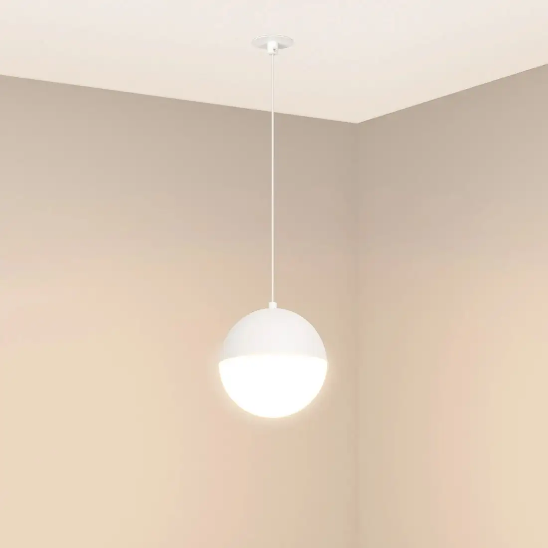 Подвесная люстра Arlight SP-EMISFERO-HANG-BUILT-R150-11W Warm3000 WH 170deg 056588 – фото товара