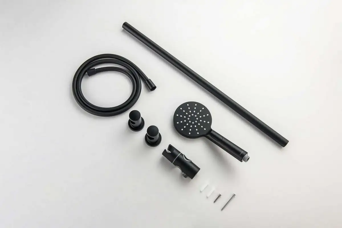 Душевой гарнитур Aquatek Оберон AQ2016MB (черный матовый) - фото товара