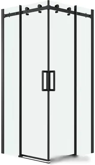 Душевой уголок Grossman Classic 80x80x195 300.K33.04.8080.21.00 (черный матовый/прозрачное стекло)