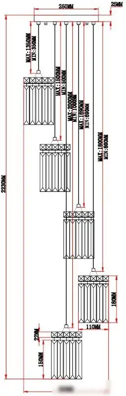 Подвесная люстра Moderli Levi V10756-5P – фото товара