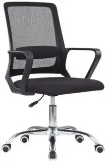 Офисное кресло SitZone U-0385 CH (черный, крестовина хром, без подголовника) – изображение в каталоге