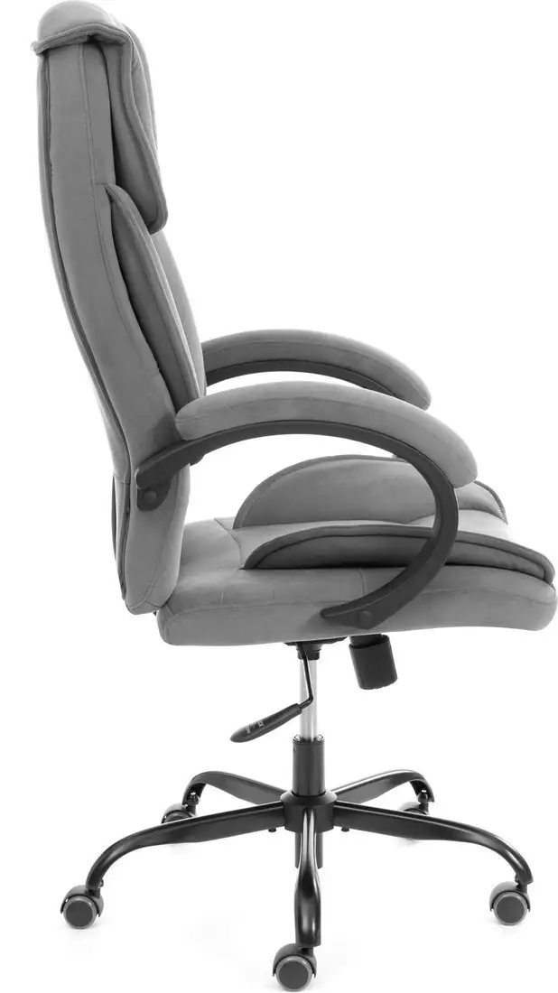 Офисное кресло TetChair Oreon metalBL велюр (серый, 29) – фото товара