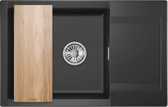 Кухонная мойка Granula ES-7807 (черный) - изображение в каталоге