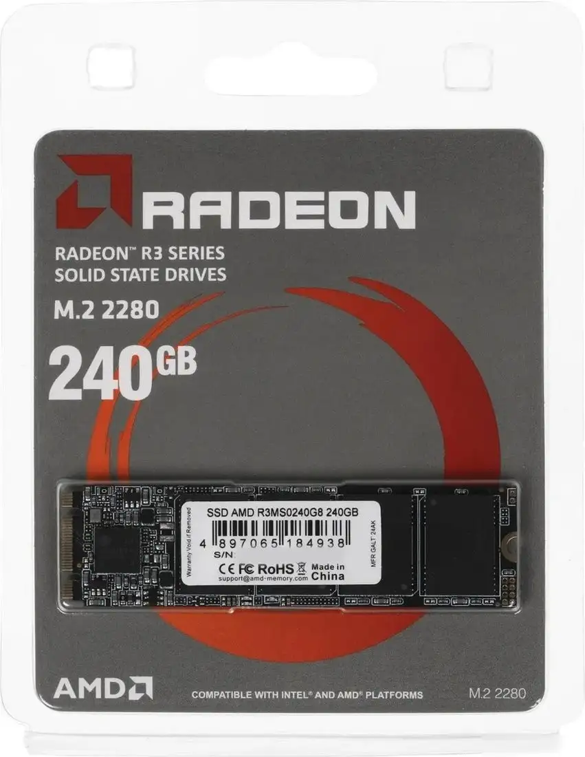 SSD AMD Radeon R3 240GB R3MS0240G8 – фото товара