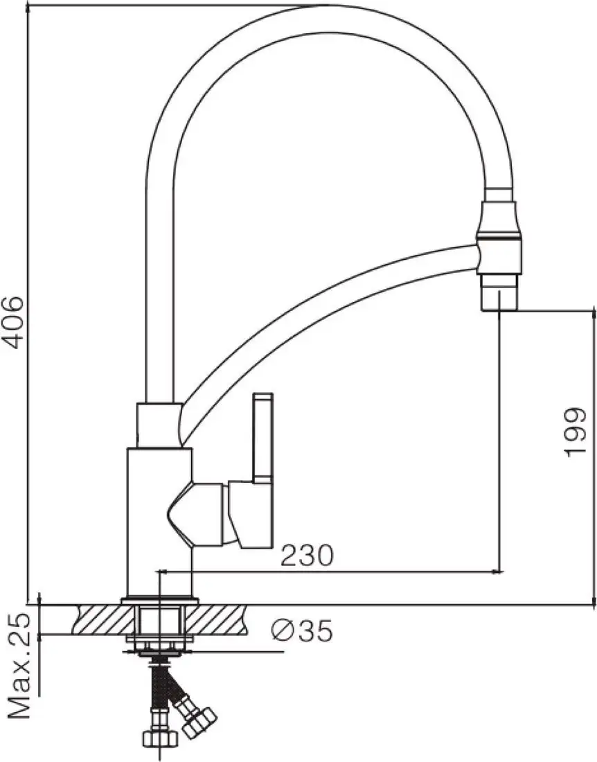 Смеситель Lauter Flex 21СК7505C - фото товара