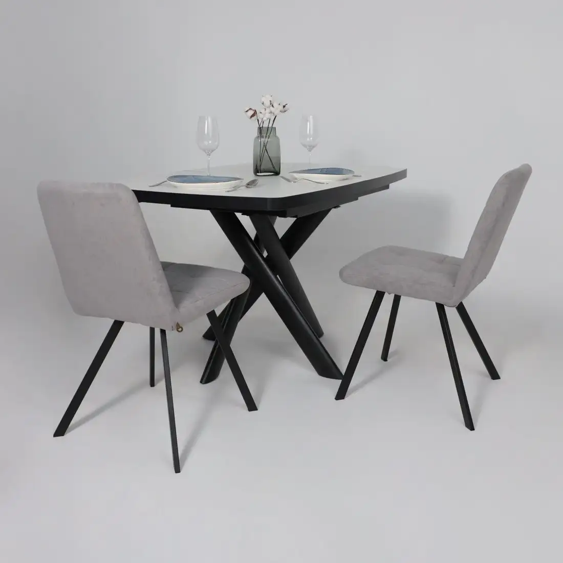 Стул Мамадома Rommy (b22 Grey Lux/черный)