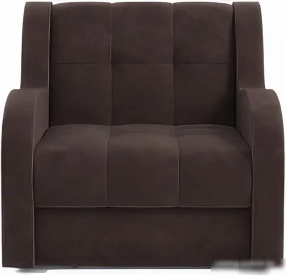 Кресло-кровать Мебель-АРС Аккордеон Барон (велюр, молочный шоколад НВ-178 13)