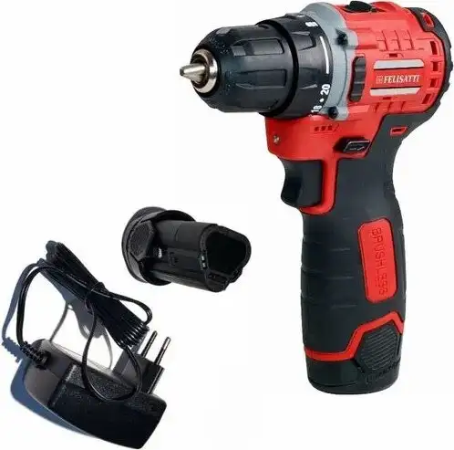 Дрель-шуруповерт Felisatti FT1901 (с 2-мя АКБ, кейс) – фото товара