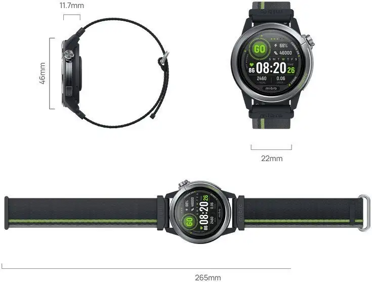Умные часы Mibro GS Active 2 (темно-серый) – фото товара