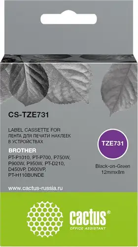 Картридж CACTUS CS-TZE731 (аналог Brother TZE731) – изображение в каталоге