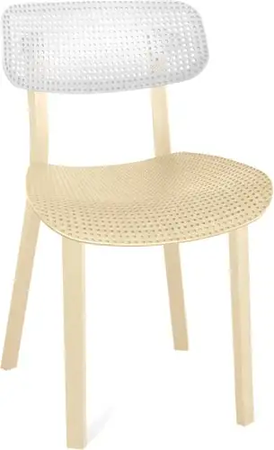 Стул Sheffilton SHT-S85 (белый/бежевый/бежевый) – изображение в каталоге