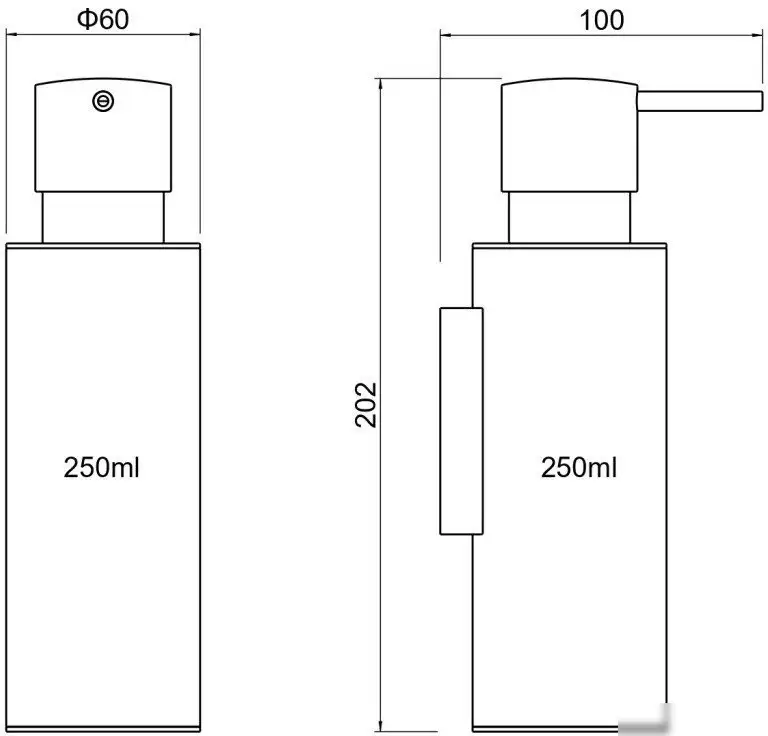 Дозатор для жидкого мыла Aquatek Оберон AQ4205BG (золото) – фото товара