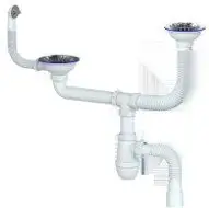 Кухонная мойка Marblan Duas (оникс,с сифоном) - фото товара