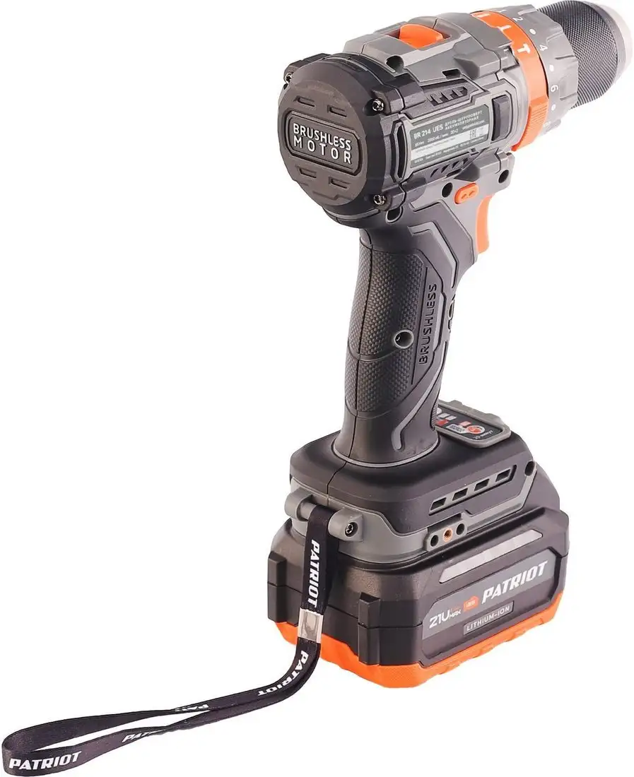 Ударная дрель-шуруповерт Patriot BR 214 UES 180301514 (с 1-им АКБ) – фото товара