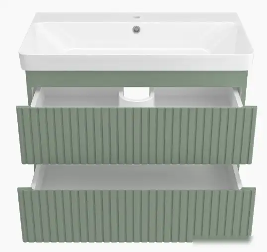 Brevita Тумба под умывальник Victory 80 VIC-09080-0802Я (зеленый матовый) – фото товара