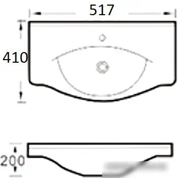 Умывальник Aquaceramika Allure AC50Z - фото товара