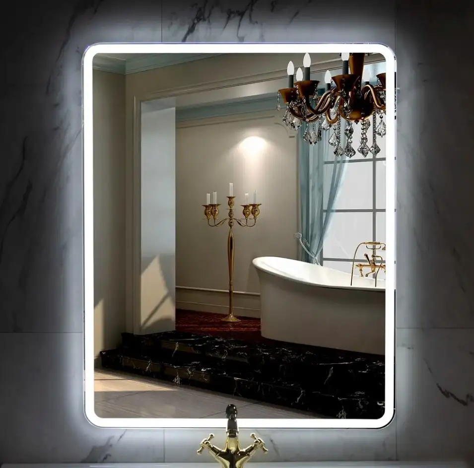 Пекам Зеркало Marta 1 80x140 marta1-180x140 (с подсветкой, с с механической клавишей) – фото товара