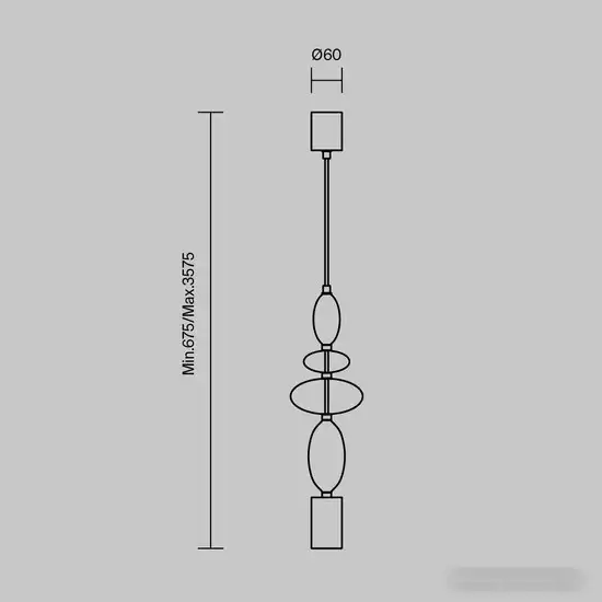 Подвесная люстра Maytoni Monochrome MOD071PL-L8B3K1 – фото товара