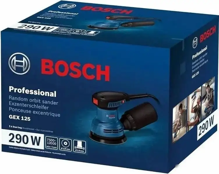 Эксцентриковая шлифмашина Bosch GEX 125 06013A8020 – фото товара