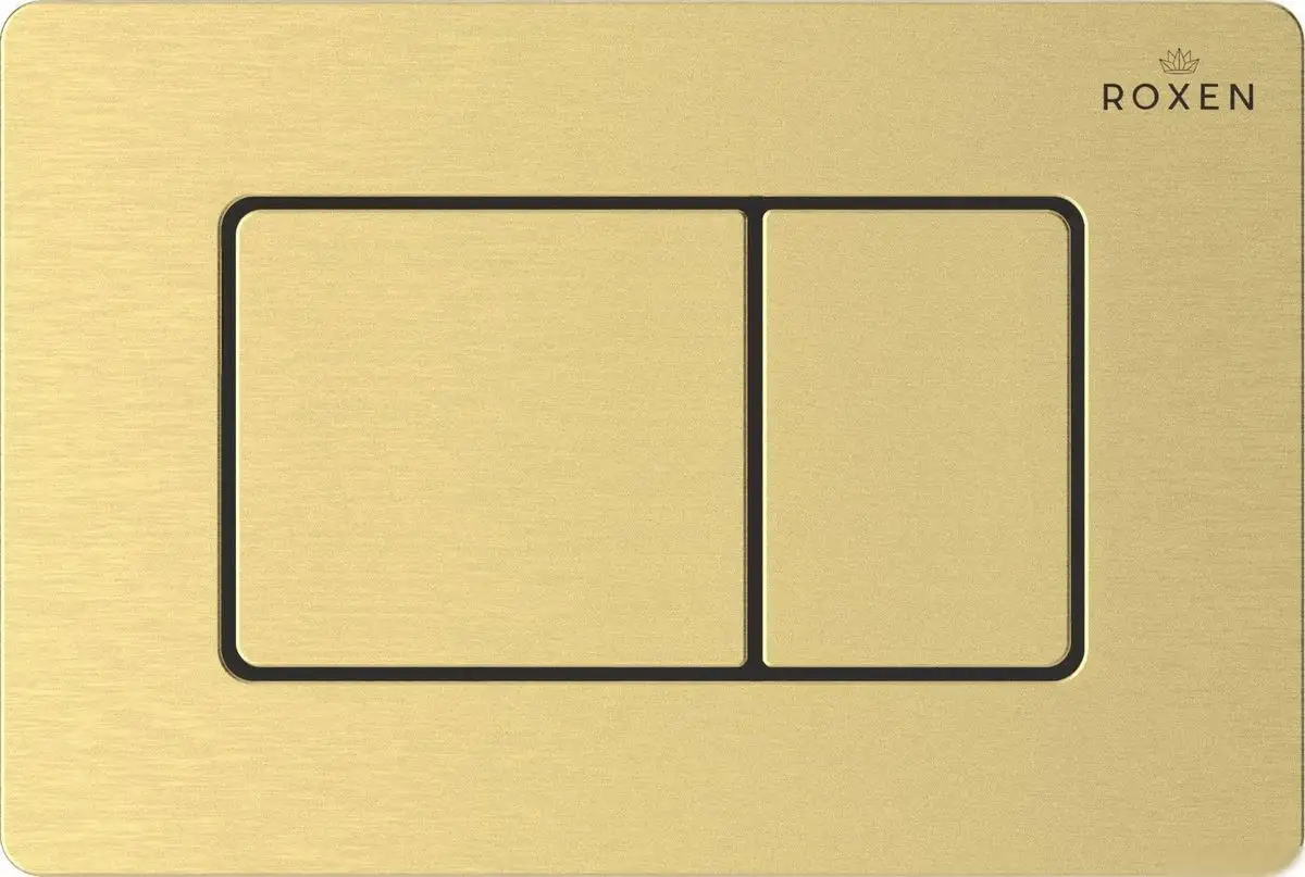 Унитаз подвесной Roxen Vine Tornado в комплекте с инсталляцией StounFix Dual Fresh 6 в 1 979022 (кнопка: брашированное золото) - фото товара