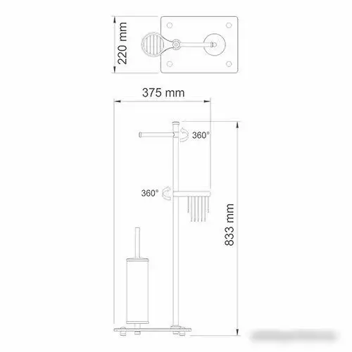 Держатель для туалетной бумаги Wasserkraft K-1264 – фото товара