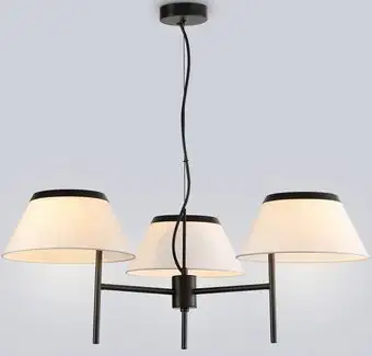 Подвесная люстра Ambrella LH72451/3 BK/WH (черный/белый) – изображение в каталоге