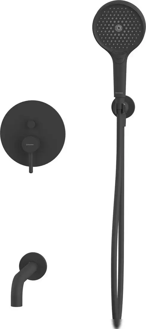 Душевой гарнитур Whitecross Y YSET06TOPBL (черный матовый) - фото товара