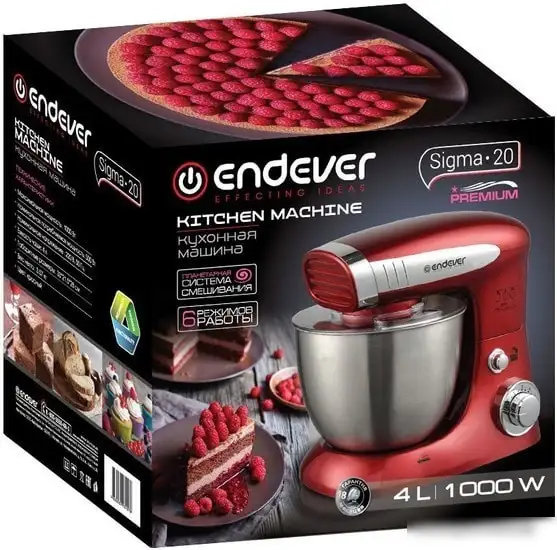 Планетарный миксер Endever Sigma-20 - фото товара