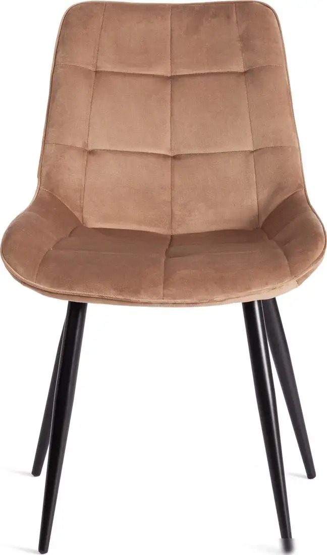 Стул TetChair Abruzzo металл/велюр (коричневый HLR11/черный) – фото товара